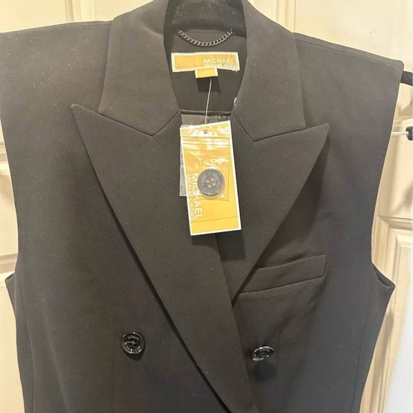 Michael Kors Black Tuxedo Jumpsuit - Picture 1 of 5